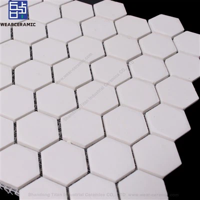 Vit hexagon kakel